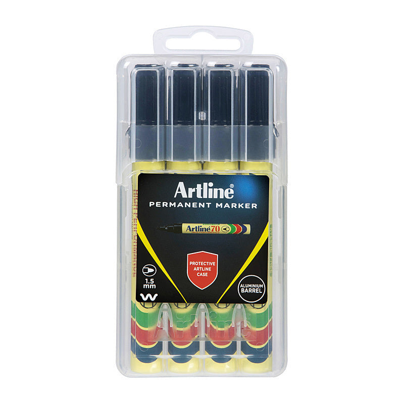 Artline 70 Perm Mrk Blk HC Pk4