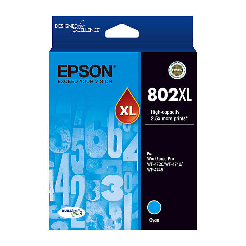 Epson 802XL Cyan Ink Cart