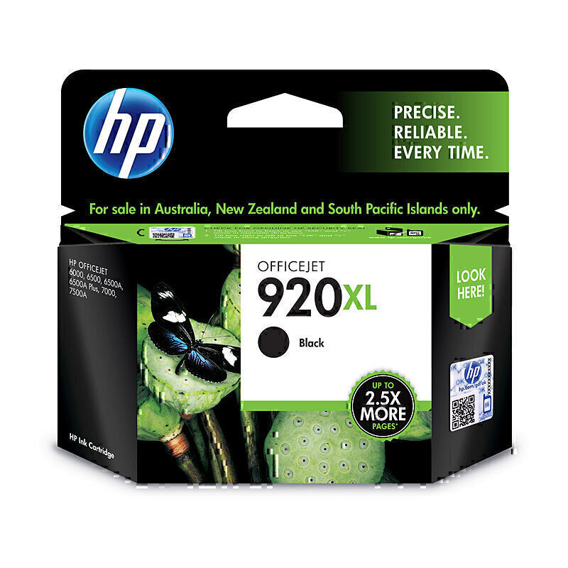 HP #920 Black XL Ink  CD975AA