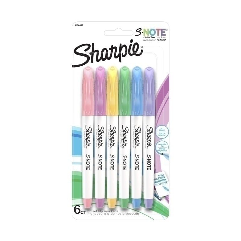 Sharpie S-Note Pastel Pk6 Bx6