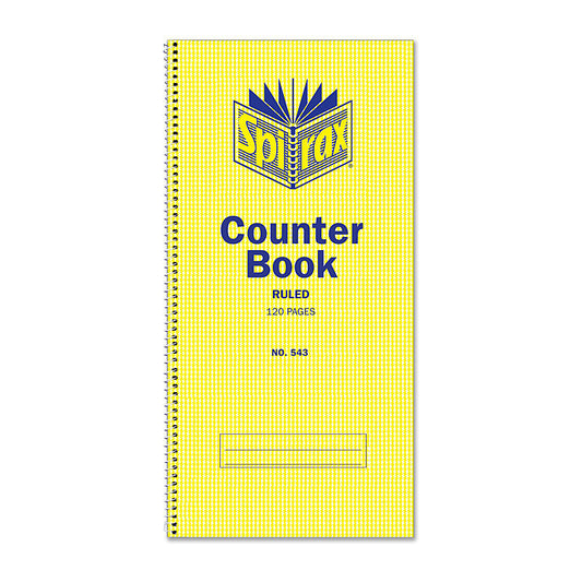 Spirax 543 Counter Book Pk10