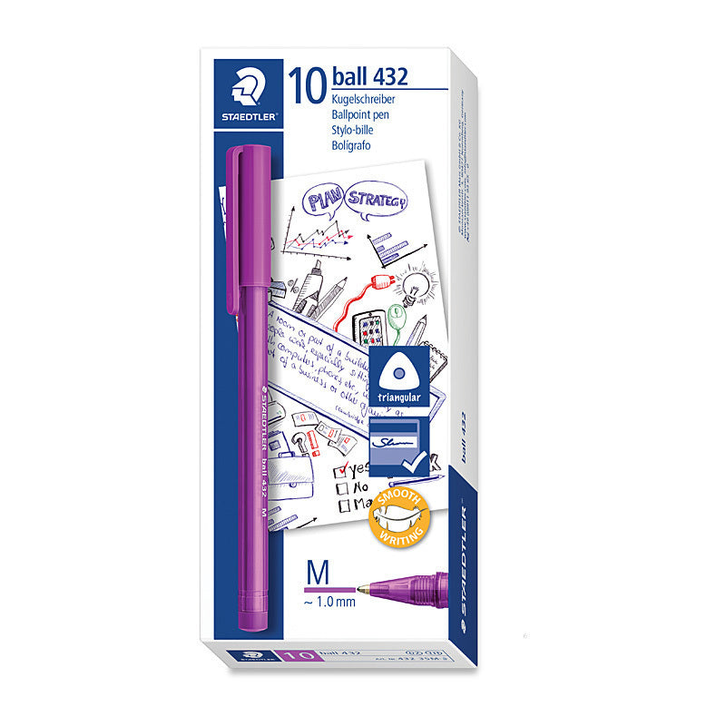 Staed Ballpoint 432 M Prp Bx10