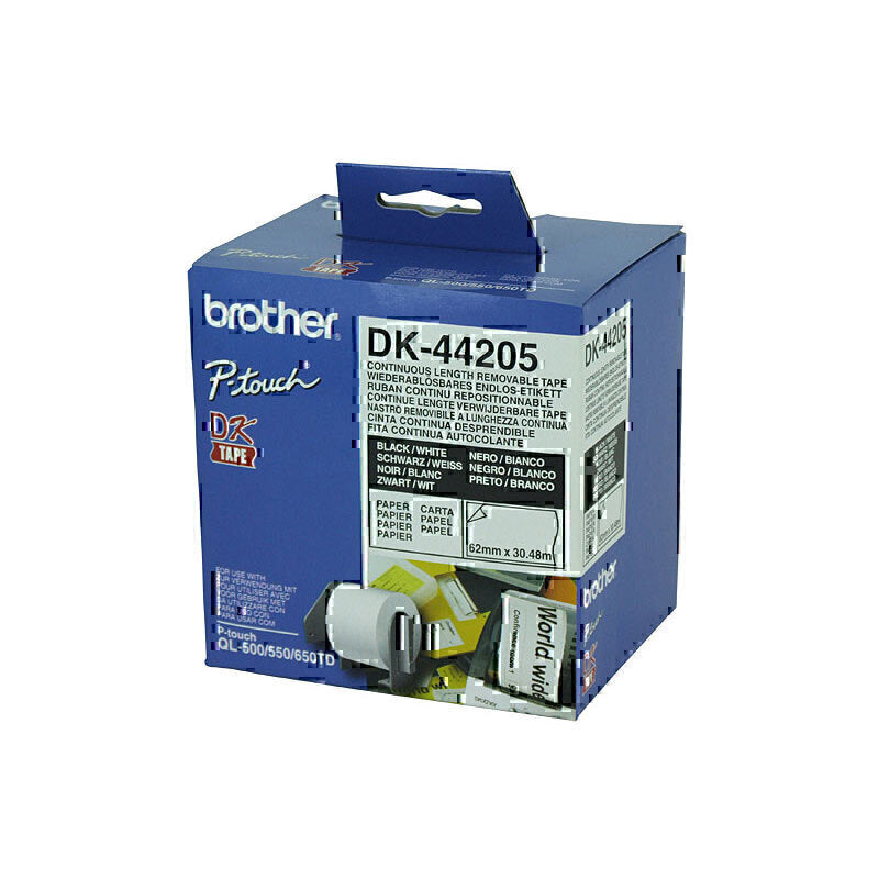 Brother DK44205 White Roll