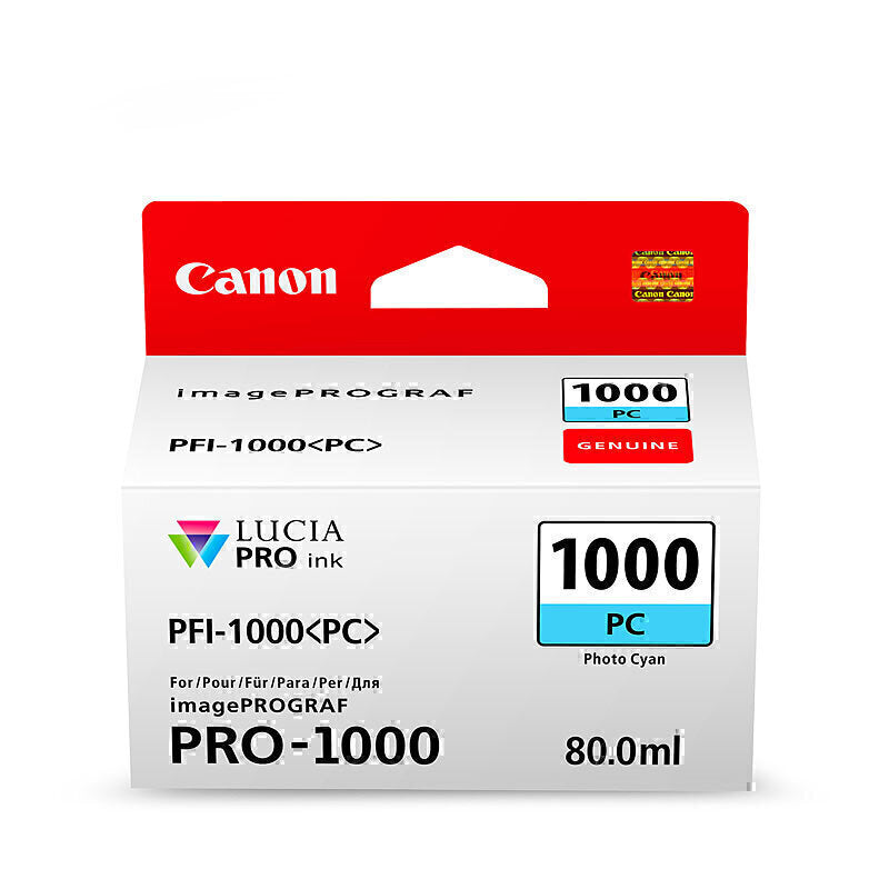 Canon PFI1000 Ph Cyan Ink Cart
