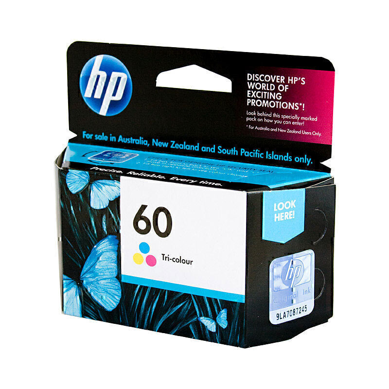 HP #60 Tri Colour Ink CC643WA