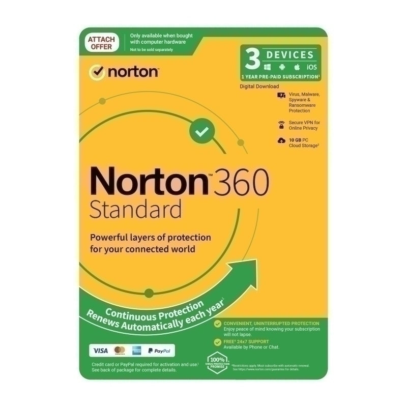 Norton 360 Standard 1U 3D 1 Yr