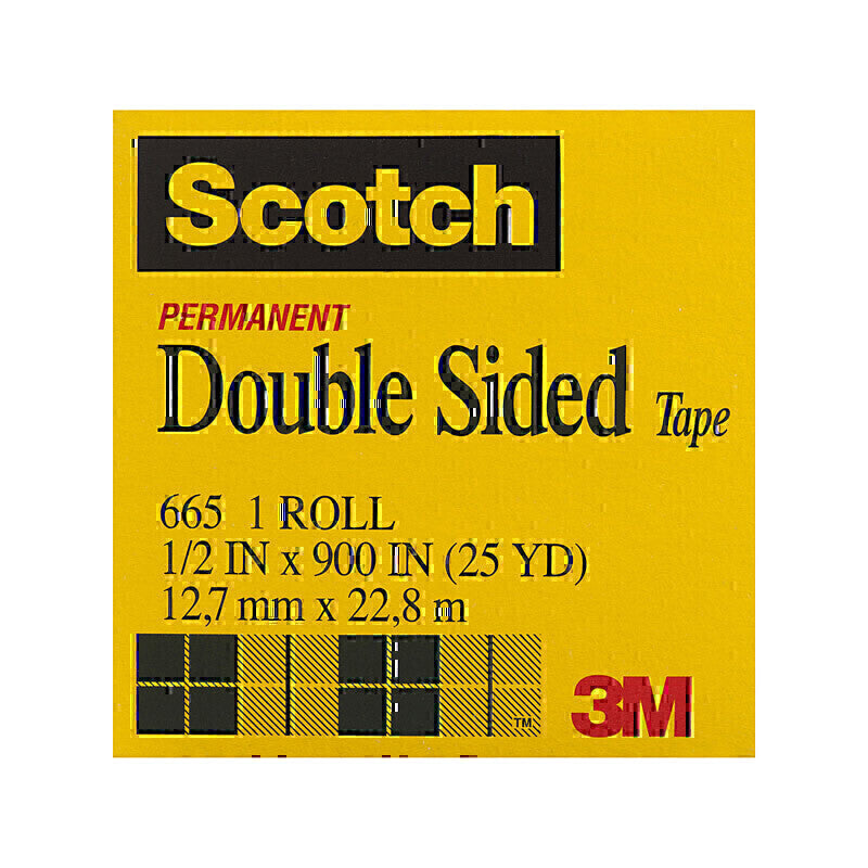 Scotch D-S Tape 665 12mm Bx12